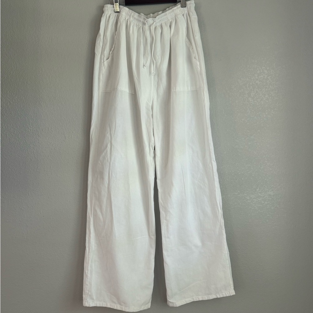 Seaspice Women’s White Cotton Pants L